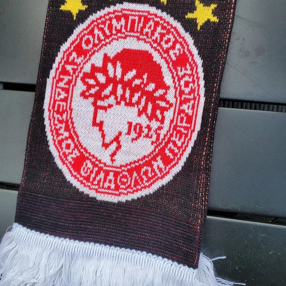 UEFA Europa Conference League‎ Athens Finals 2024 Red Black Scarf Soccer